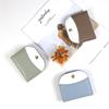 Cartera pequeña de estilo coreano para mujer, ultrafina, semicircular, para tarjetas, plegable, con múltiples ranuras para tarjetas y cierre de cremallera.