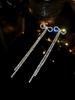 Joyería de Pedrería Moda Borla Lazo Aretes Diamante Brillante Pequeños Pendientes de Botón para Mujer Elegante Joyería de Moda para la Oreja