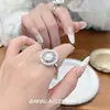Anillo de Perla Retro Envolvente Simple y Único con Diseño de Nicho, Anillo de Moda Versátil Elegante y Exquisito