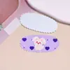 Parche de Acrílico Estampado Cuadros Ovalados Coreano Nuevo Accesorios para el Cabello DIY Pin Lateral Cadena para Teléfono Móvil Accesorios