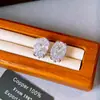 Elegancia Cristalina Aretes de Botón Ovalados con Circonita Brillante Exquisita Cadena para Clavícula a la Moda Joyería de Estilo Versátil y Genial para Mujeres