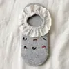Meias Soquete de Renda para Mulheres, Estilo Fino de Verão, Cano Baixo, Silicone Antiderrapante, Calcanhar Antiderrapante, Meias Curtas Estilo Floresta Doce, Meias Invisíveis de Cogumelo