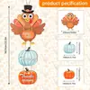Amazon Acción de Gracias Otoño Calabaza Señal de Puerta de Madera Decoración Colgante Señal de Pared Placa Arte Colgante Decorativo