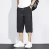 Verão 2026 Novo Calça Casual Masculina Solta Secagem Rápida Seda de Gelo Caimento Calça de Praia Juvenil Shorts Reto