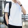 JEEP SPIRIT Nova Camisa Polo Masculina de Manga Curta em Seda Gelo Casual Solta Respirável Tamanho Grande Masculina 120 Preço Controlado