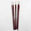 Pluma Rojo Vino Matisse Varilla Larga Pluma Gouxie Pelo de Nylon Cabeza Redonda Varilla Larga Pluma para Gouache Acuarela