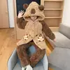 Pijama de Franela de Invierno para Niños, Conjunto Grueso de Coral Fleece Acolchado de Algodón para Hogar para Niñas y Bebés
