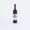 Miniatura Mini Comida Juego Resina Botella de Vino Tinto Simulación Mini Accesorios Casa de Muñecas Bebida obll Bolsillo Creativo