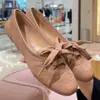 Versão em Pele de Ovelha~Sapatilhas Baixas de Couro Genuíno Retrô para Mulheres, Tênis de Ballet com Cadarço de Solado Plano, Tênis Casuais, Sapatos Pequenos de Couro