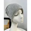 Gorro de Cachemira al por Mayor Transfronterizo Rjcc para Hombres y Mujeres, Gorro Holgado con Borde Enrollado, Sensación de Alta Gama, Temporada de Otoño e Invierno, Gorro de Punto para Cubrir la Cabeza