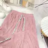 Pantalones de Pierna Ancha de Cintura Alta Sueltos de Verano para Mujer con Caída para Tallas Pequeñas Adelgazantes de Hoja Arenosa Casuales de Seda de Hielo para Niños
