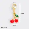 Nuevos Accesorios de Aleación DIY Serie Frutas Cereza Fresa Aceite Gotas Colgante de Joyería Pulsera DIY Colgante para Llavero