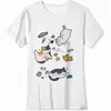 Exportación de Comercio Exterior Europeo y Americano Transfronterizo Impresión 3D Transferencia de Calor Dibujos Animados Gatito Lindo Ropa Infantil Casual Camiseta de Manga Corta de Algodón Puro