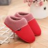 Zapatillas de algodón hechas a mano material superior para la boda de la hija zapato de algodón de invierno partes superiores de zapato esponja de alta densidad zapatillas semiacabadas