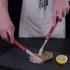 Juego de cuchillo y tenedor de acero inoxidable para cordero de Xizang, cuchillo y tenedor para pierna de cordero, chuletas de cordero, barbacoa, herramientas para asar cordero entero al aire libre