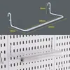 Prateleira de armazenamento modular para banheiro em painel perfurado, sem necessidade de furar, painel de armazenamento montado na parede para o banheiro, montagem livre