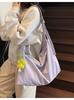 Bolso de Mano de Color Sólido Transfronterizo Primavera 2026 para Mujer, Bolso de Tela de Gran Capacidad, Bolso Simple de Hombro, Bolso de Mano, Bolso de Hombro de Nuevo Estilo