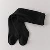 Meias Infantis 2025 Outono e Inverno Novo Estilo Terry Espessadas Cor Sólida Meia-calça para Meninas Vermelha Quente Leggings para Bebê