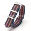 Adecuado para Correa de Lona de Nylon Omega 007 Seamaster 300 Moonwatch Speedmaster Serie Uno Correa 20mm