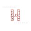 Contas de alfabeto com strass de 8 mm Contas do alfabeto inglês Pulseira DIY para pulso Cinto Contas espaçadoras Acessórios de joia para gola de roupa