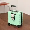[Processamento Personalizado] Mala de Viagem Fofa de Urso de 18 polegadas para Bagagem de Mão com Trava de Senha e Rodas Universais