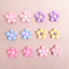 Accesorios de Resina de Flores Mate Lindos de Dibujos Animados DIY Accesorios para el Cabello de Niños Pasadores Pegatinas para Fundas de Teléfono Colgantes para Llavero
