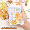 Caderno de Bolso Desenho Animado A7 para Estudantes, Mini Caderno Capivara, Diário, Bloco de Notas de Escritório Portátil, Caderno Pequeno Atacado