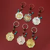 Nueve Palacios Ocho Trigramas Diez Grandes Auspiciosidad Fabricante de Fuente de Tarjetas Adornos Tibetanos Ocho Tesoros Mantra de Seis Sílabas Colgante Giratorio