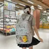 Mochila nueva con estampado de perro de dibujos animados lindo para estudiantes mujeres, gran capacidad, ligera, bolsa escolar casual
