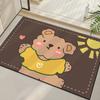 Alfombra de Baño de Barro Diatomeas Alfombra Doméstica para Inodoro Felpudo para Puerta de Baño Espesada Fuerte Absorción de Agua Antideslizante Alfombrilla de Piso para Baño