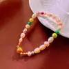 Pulsera Ajustable con Colgante de Zircón Cuadrado Perla Estilo Palacio Francés Pulsera Exquisita Joyería de Moda Elegante Retro