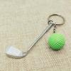 Llavero de golf creativo con colgante para bolsa, artículos deportivos de golf, llavero de pelota al por mayor