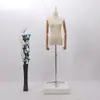 Maniquí de Tienda de Ropa Exhibición de Ventana Maniquí Femenino de Medio Cuerpo Accesorios Maniquí de Enseñanza Modelo de Exhibición para Ropa Femenina Busto Pequeño