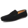 Zapatos de Hombre para Cuatro Estaciones de Primavera y Otoño Zapatos de Lona talla extra Zapatos para Conducir de caña baja Anti-pelusa para Piernas Zapatos Planos Casuales Estilo Británico