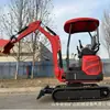 Excavadora Agrícola Pequeña Tipo 18, Máquina de Gancho Multifuncional, Excavadora Pequeña para Renovación de Tierras, Intercambiable con Varias Herramientas