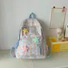Mochila Plaid Fresca Literária Estilo Japonês Mochila de Campus para Estudante do Ensino Médio Mochila de Veludo para Mulheres Mulheres