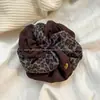 Goma para el pelo fruncida con estampado de leopardo estilo francés para mujer, nueva diadema elástica de moda de lujo ligero, alta elasticidad y accesorio para el cabello duradero