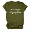 EU NÃO SOU MÁ, SOU PICANTE Camiseta Feminina Casual Fashionável de Gola Redonda e Manga Curta - Amazon Ebay Site Independente