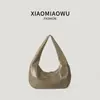 Nuevo Bolso de Mano de Cuero Suave para Mujer para el Trabajo Casual Bolso Dumpling Retro Versátil Simple Bolso de Hombro Bolso de Axila Sensación de Alta Gama