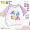 Camiseta Raglán de Manga Corta para Niñas de Dibujos Animados y Anime, Nueva Camiseta de Algodón de Verano para Niños, Manga Media de Moda para Niñas Mayores, Talla 8