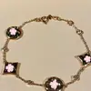 Novo Pulseira de Trevo de Quatro Folhas Transfronteiriço Lu, Ouro V Branco Concha Branca Seis Folhas, Luxo Leve Banhado a Ouro 18K Rosa CNC Trevo de Quatro Folhas Design de Cinco Folhas