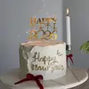 Copyright Estilo Ins 2026 Ano Novo Decoração de Bolo em Acrílico Feliz Ano Novo Véspera de Ano Novo Plug-in para Bolo Suprimentos de Festa