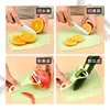 Juego de Cuchillo para Fruta de Cerámica y Tabla de Cortar para Uso Doméstico, Cuchillo Plegable Portátil para Dormitorio, Pelador para Estudiantes, Cuchillo Pequeño Dos en Uno
