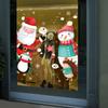 XH9322 Nuevas Pegatinas de Pared Navideñas para Dormitorio Sala de Estar Removibles Casa de Santa Dormitorio Sala de Estar Pegatinas de Navidad
