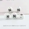 Amazon Xiyin Venda Quente 6x 10mm Contas Cerâmicas com Alfabeto Material para Fazer Pulseira DIY Infantil Conjunto de Contas