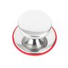 Aço Inoxidável Tamanho Contas Coreanas Base de Silicone Vermelho Isolada Termicamente Tampa de Panela Universal Alça Tampa de Vidro Tampa Superior Contas