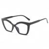 Nuevas gafas de sol estilo ojo de gato de moda europea y americana, gafas de sol Sense para mujer, gafas antiazules con montura de color transfronteriza para hombre