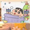 Crayon Shin-Chan Pano de Fundo Decoração Arranjo Foto Fofo Desenho Animado Pano Pendurado Quarto Dormitório Cama Reforma Pano de Parede Tapeçaria