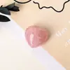 Corazón de Cristal Natural Mini de 15 mm Forma de Corazón Tallado 3D Piedra Cruda Accesorios para Joyería DIY Adornos Fábrica Venta al por Mayor