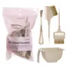 Conjunto Popular de Pincéis para Tintura de Cabelo Estilo Chinês, Tigela para Tratamento Capilar, Pente Dupla Face, Misturador Multifuncional de Creme para Tintura